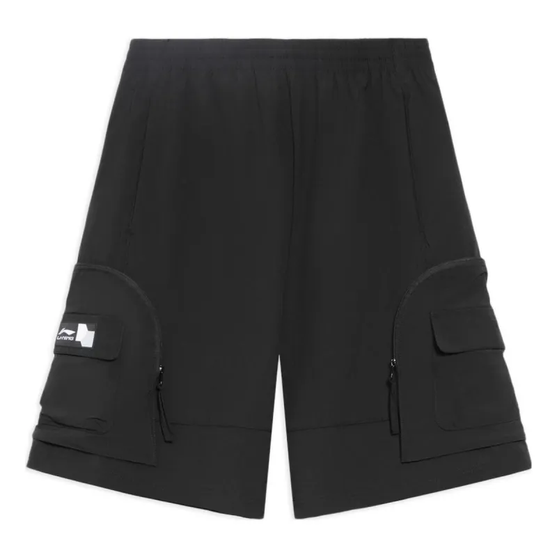 Li-Ning Graphic Shorts 'Black' AKSS303-2 sold by KicksCrew