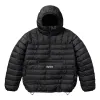 Supreme Micro Down Half Zip Hooded Pullover 'Black White' SUP-FW23-132 sold by KicksCrew