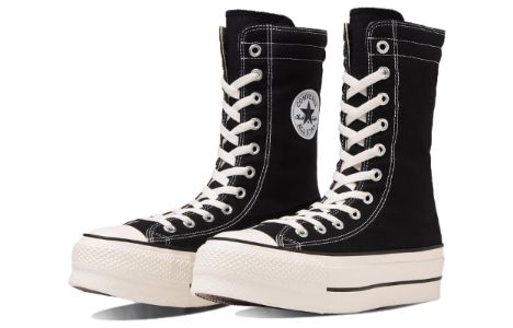 Converse Chuck Taylor All Star Lifted Knee-High 'Black' 31310210 sold by KicksCrew
