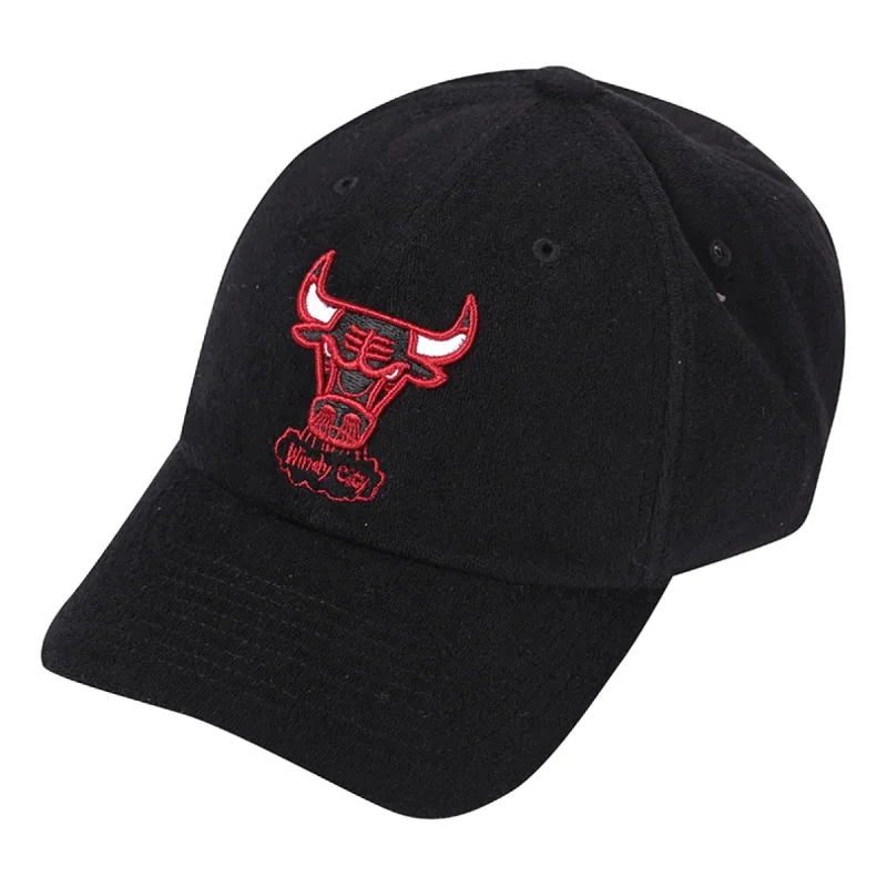 Mitchell & Ness x NBA Terry Cloth Strapback 'Chicago Bulls' HLUX4338-CBUYYPPPBLCK sold by KicksCrew