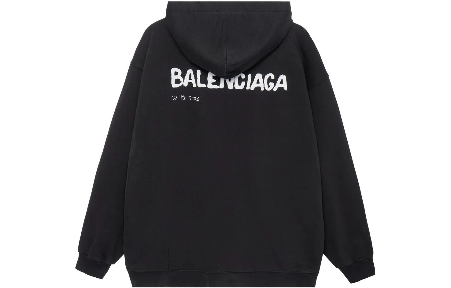 Balenciaga Hand-Drawn Balenciaga Hoodie Medium Fit 'Black' 600583TOVO61070 sold by KicksCrew product image thumbnail 2