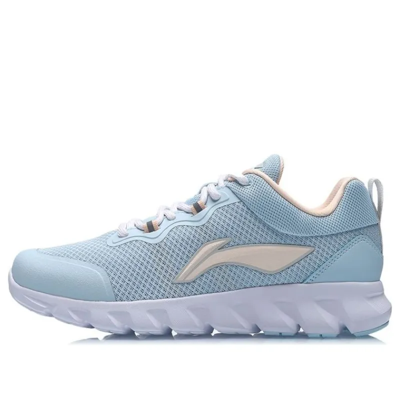 (WMNS) Li-Ning Running Shoes 'Light Blue White' ARHR136-3 sold by KicksCrew