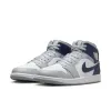 Air Jordan 1 Mid 'Wolf Grey Midnight Navy'  DQ8426-104 sold by KicksCrew