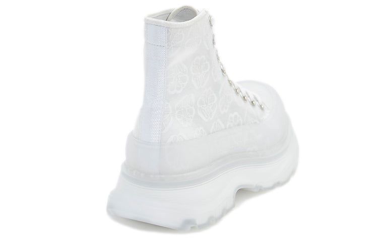 (WMNS) Alexander McQueen Tread Slick Lace Up High Boots 'White Transparent' 658086W4Q329337 sold by KicksCrew product image thumbnail 4