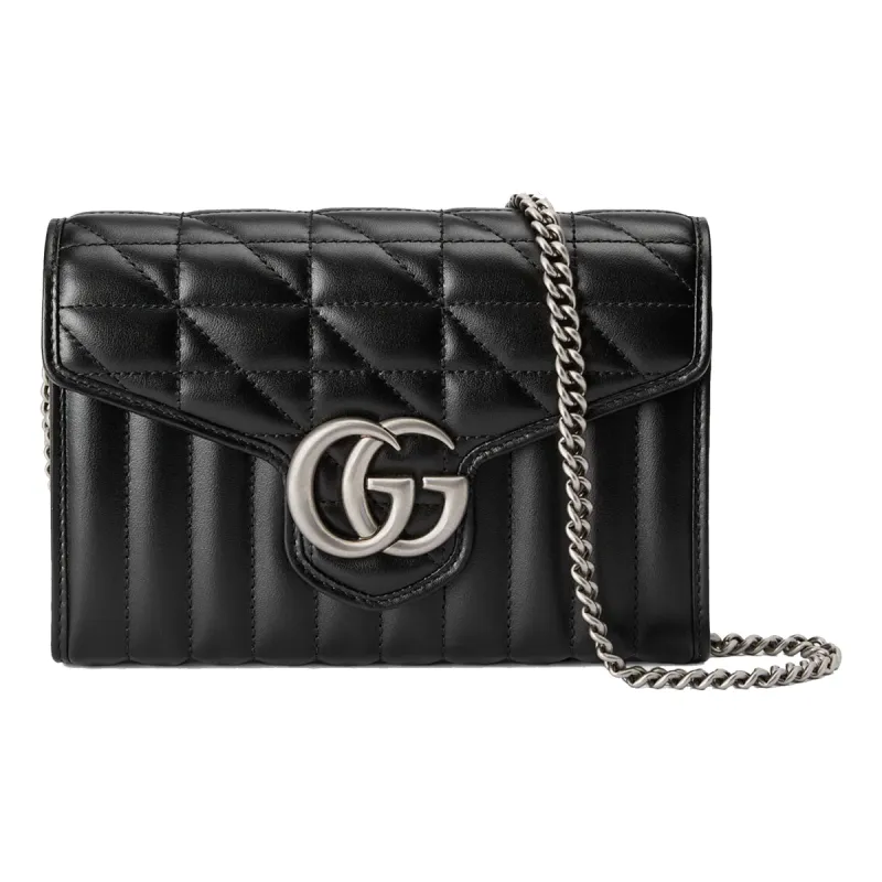 (WMNS) Gucci GG Marmont Mini Bag 'Black' 474575-DTD5N-1000 sold by KicksCrew