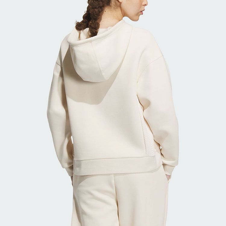 (WMNS) Adidas Lounge Hooded Sweatshirt 'Off White' IP0756 sold by KicksCrew product image thumbnail 3