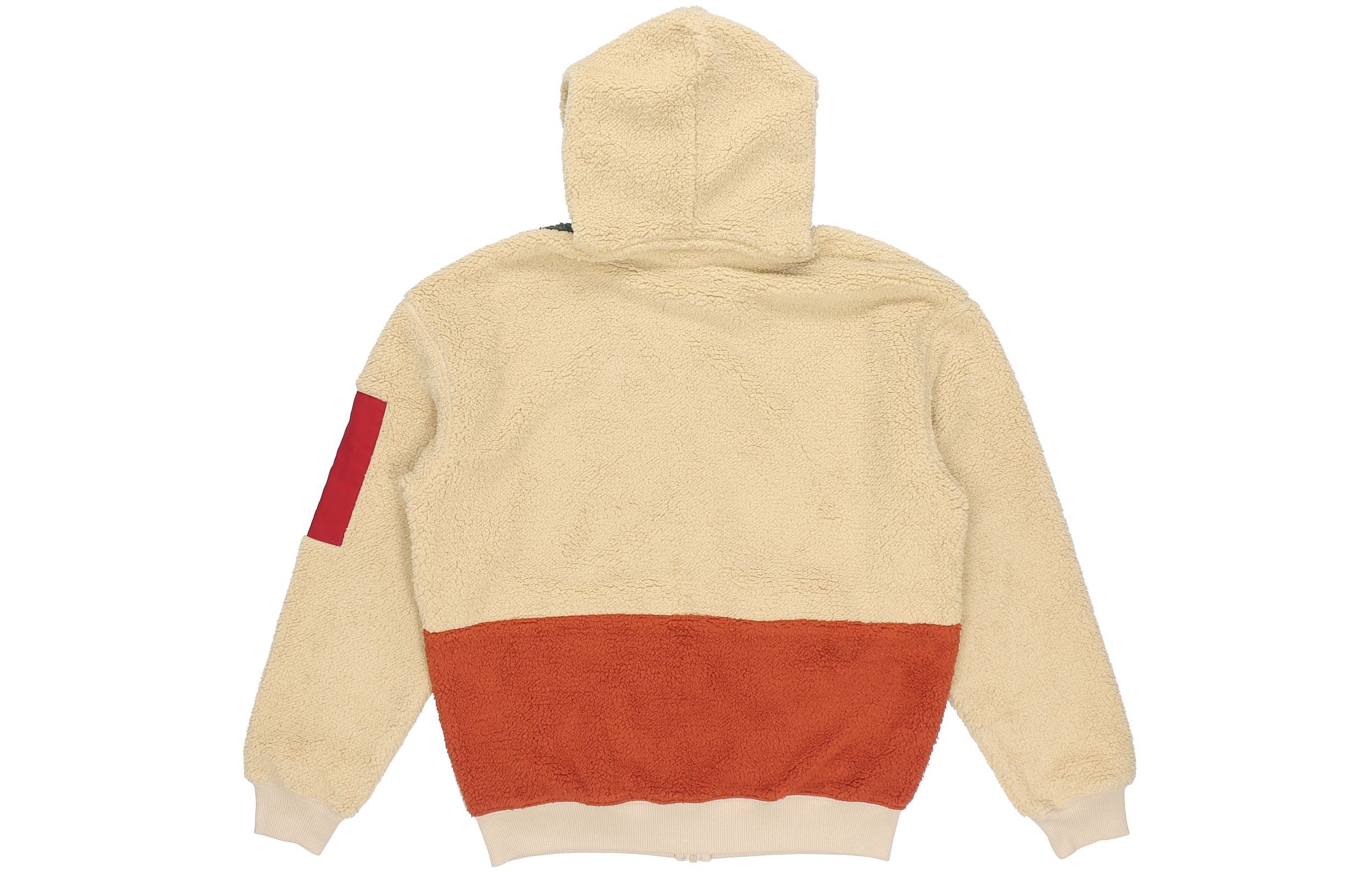 Puma Retro Block Sherpa Full-Zip Hoodie 'Beige Red Green' 530711-12 sold by KicksCrew product image thumbnail 2