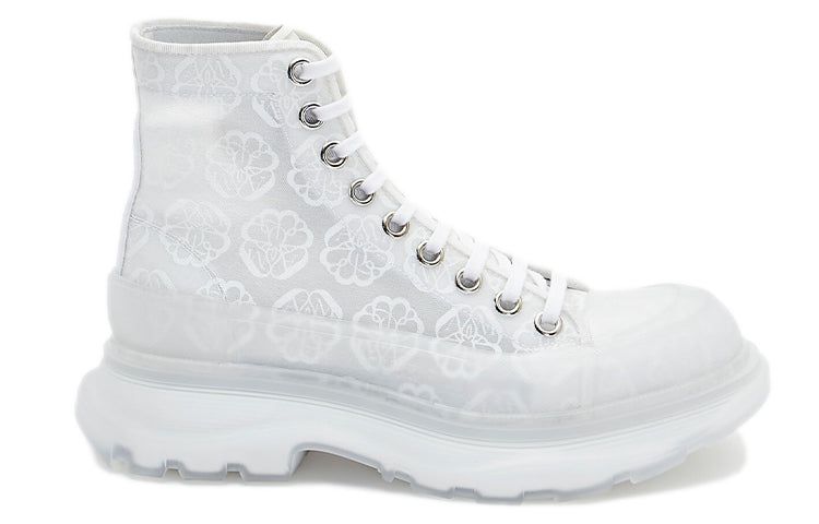 (WMNS) Alexander McQueen Tread Slick Lace Up High Boots 'White Transparent' 658086W4Q329337 sold by KicksCrew product image thumbnail 2