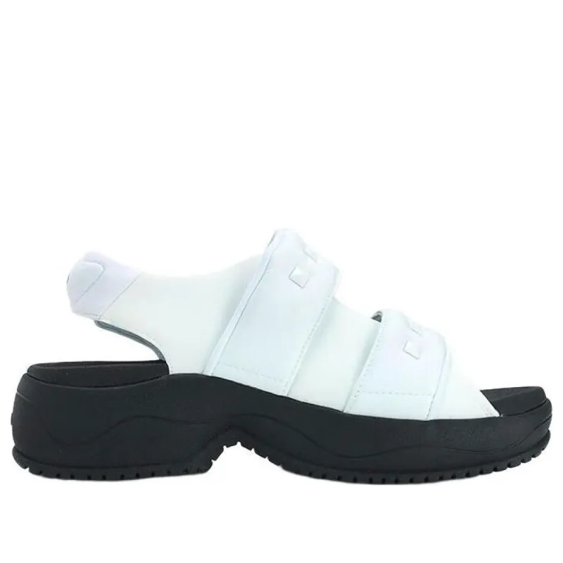 (WMNS) FILA Puff Sandals 'White Black' F12W321401FWA sold by KicksCrew