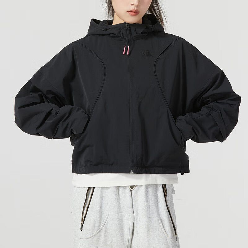 (WMNS) Adidas City Escape Woven Jackets 'Black' IP7035 sold by KicksCrew product image thumbnail 3