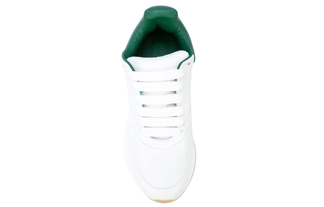 (WMNS) Alexander McQueen Oversized Runner Low Top Leather Sneakers with Mesh 'White Green' 533709WHRU39463 sold by KicksCrew product image thumbnail 5