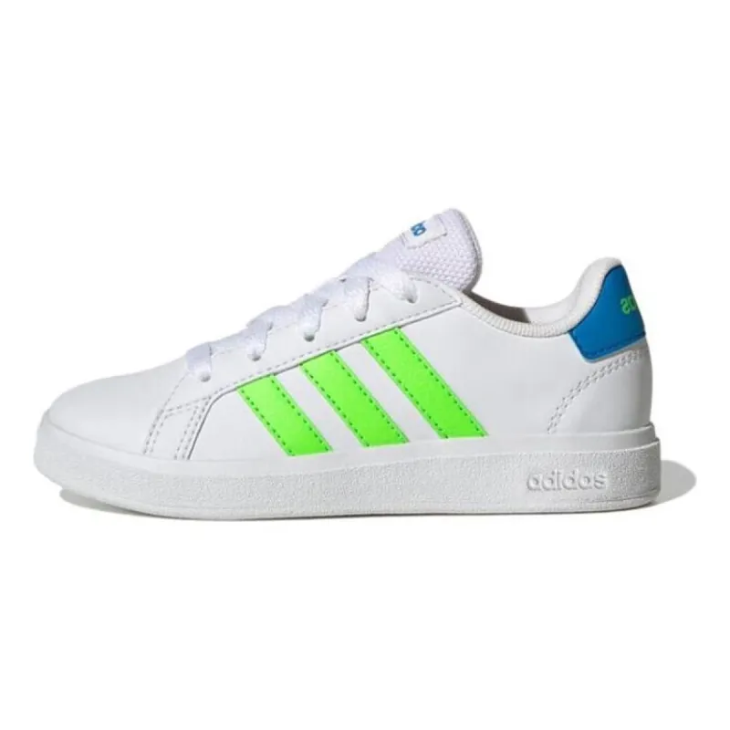 (GS) Adidas Grand Court 2.0 Lifestyle Tennis Shoes 'White Solar Green' GW6505 sold by KicksCrew