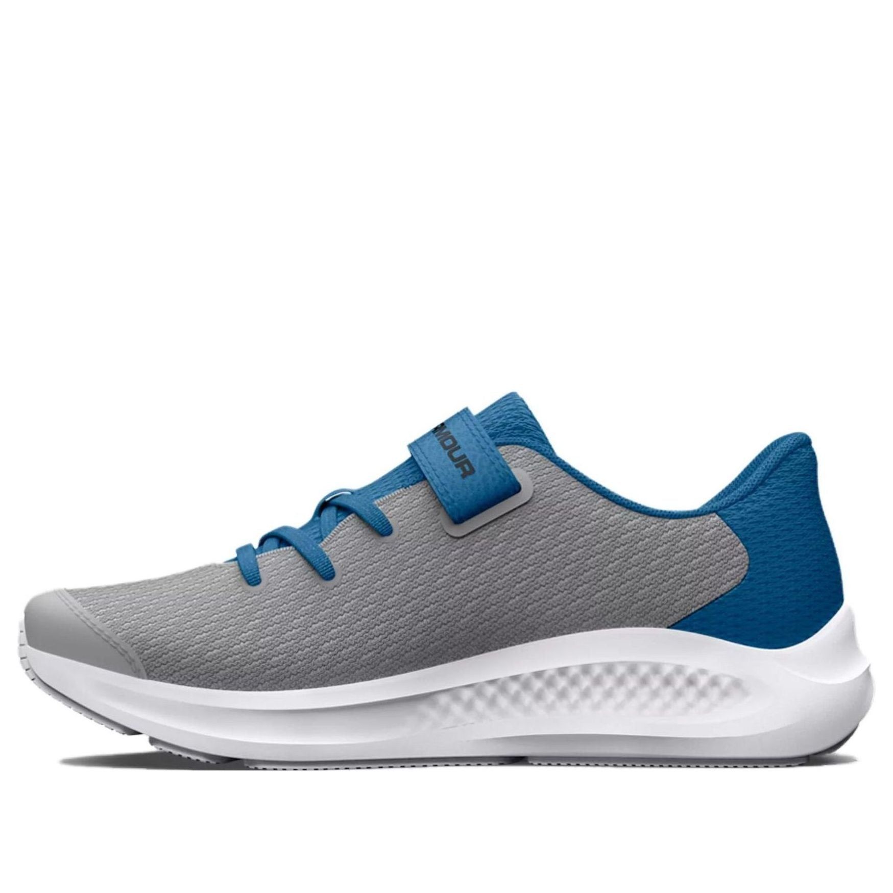 (PS) Under Armour Pursuit 3 AC 'Big Logo - Mod Grey Cosmic Blue' 3026696-101 sold by KicksCrew