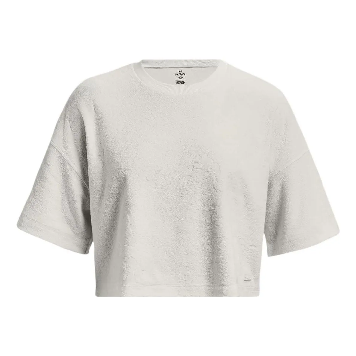 (WMNS) Under Armour Journey Terry Cropped T-shirt 'Grey' 1376914-006 sold by KicksCrew