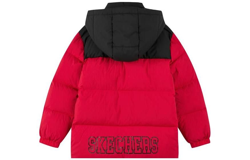 (GS) Skechers Hooded Down Jacket 'Red Black' P422B016 sold by KicksCrew product image thumbnail 2