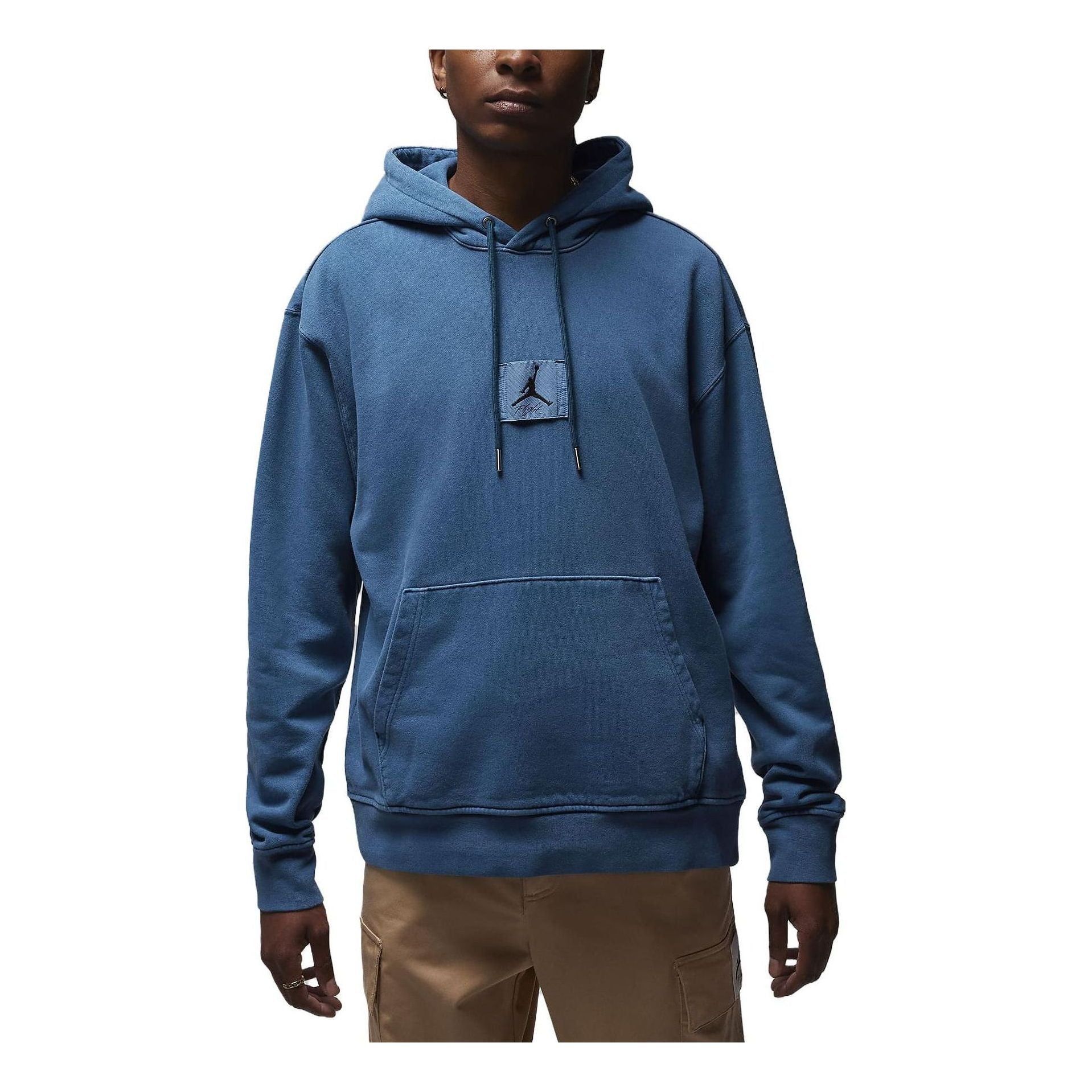 Air Jordan Statement Fleece Washed Pullover Hoodie 'French Blue' FB7291-427 sold by KicksCrew
