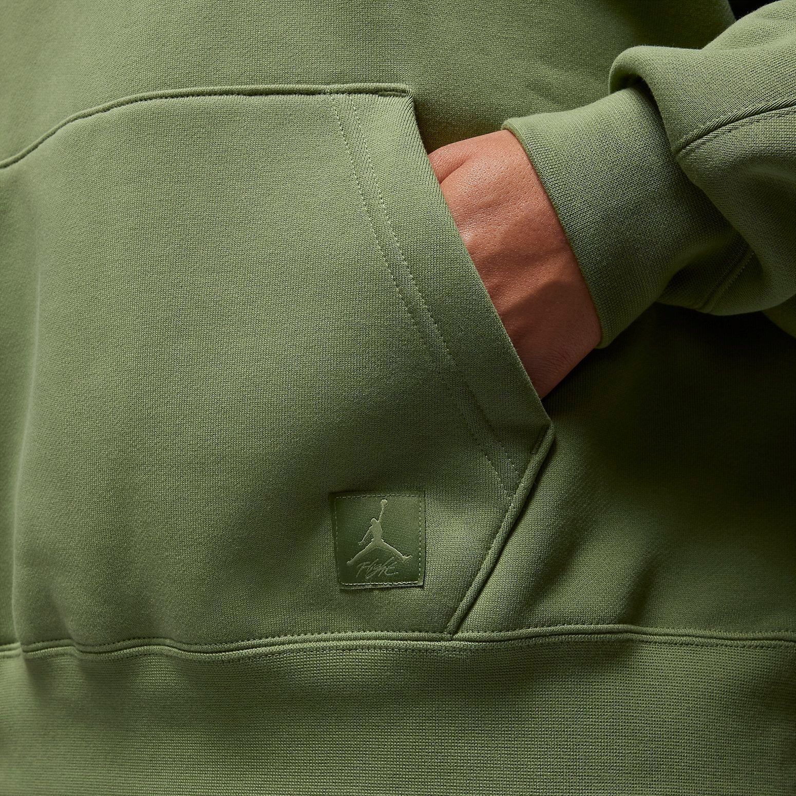 (WMNS) Air Jordan Flight Fleece 1/4 Zip Top 'Sky J Light Olive' FD7222-340 sold by KicksCrew product image thumbnail 4