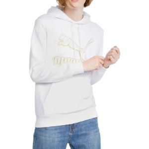 Puma Essentials Fleece Hoodie 'White' 531370-57 sold by KicksCrew
