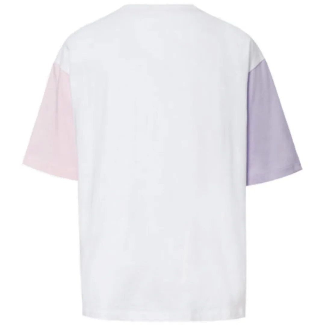 (WMNS) Converse Logo Printed T-Shirt 'White Pink' 10020854-A01 sold by KicksCrew product image thumbnail 2