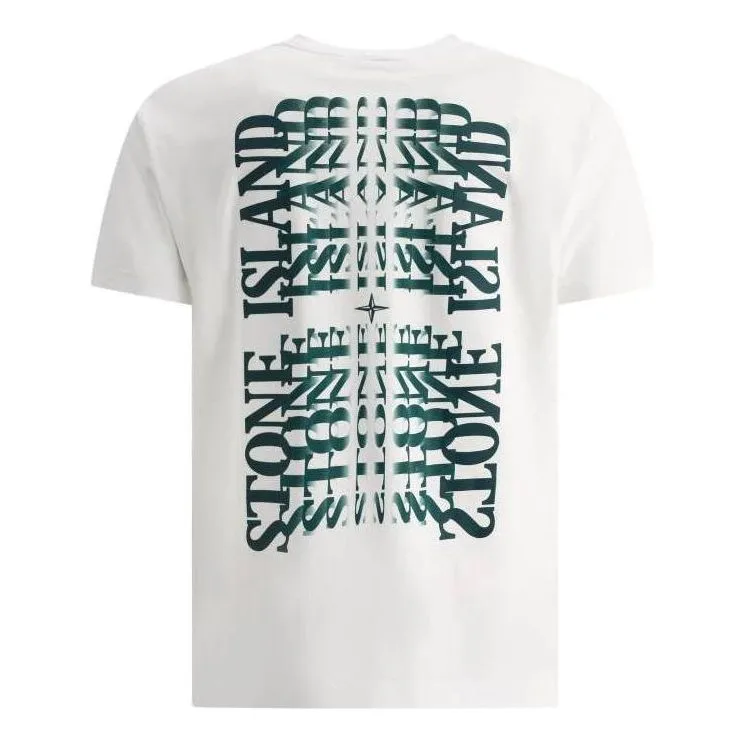 STONE ISLAND Logo Print Regular T-shirt 'White' 78152NS86-V0001 sold by KicksCrew product image thumbnail 2