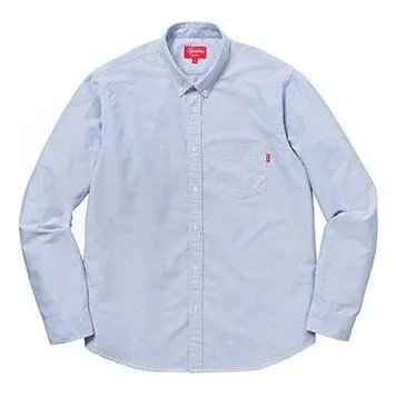 Supreme FW18 Oxford Shirt 'Blue' SUP-FW18-144 sold by KicksCrew