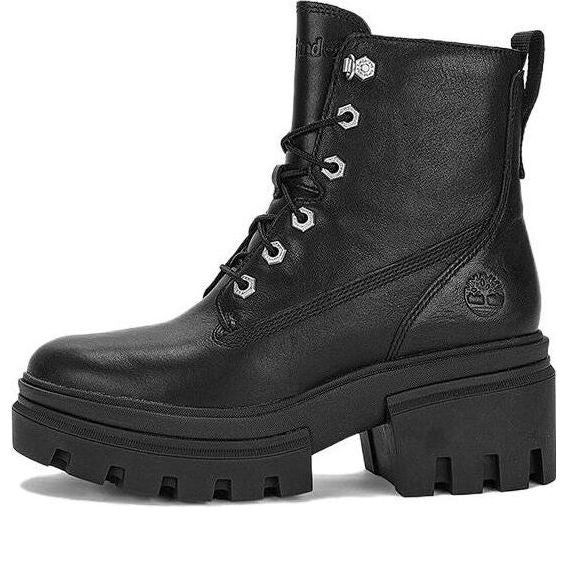 (WMNS) Timberland Everleigh 6 Inch Boots 'Black Full Grain' A41S7 sold by KicksCrew