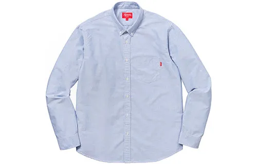 Supreme FW18 Oxford Shirt 'Blue' SUP-FW18-144 sold by KicksCrew product image thumbnail 2