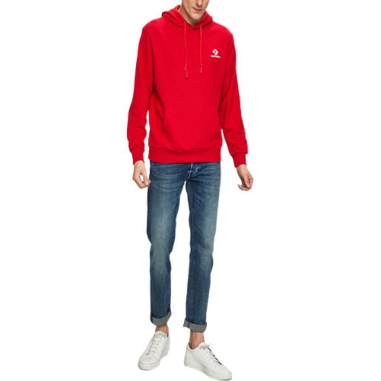 Converse Star Chevron Embroidered Pullover Sweatshirt 'Red' 10008926-A05 sold by KicksCrew product image thumbnail 3