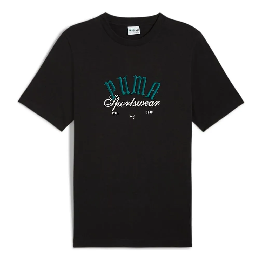 PUMA Sportswear Graphic T-Shirt 'Black' 628009-01 | Parallel