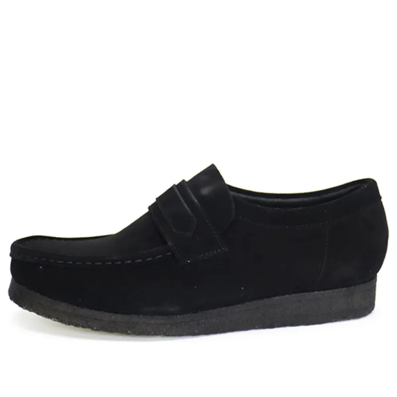 Clarks Wallabee Loafer Suede 'Black' 26172503 sold by KicksCrew