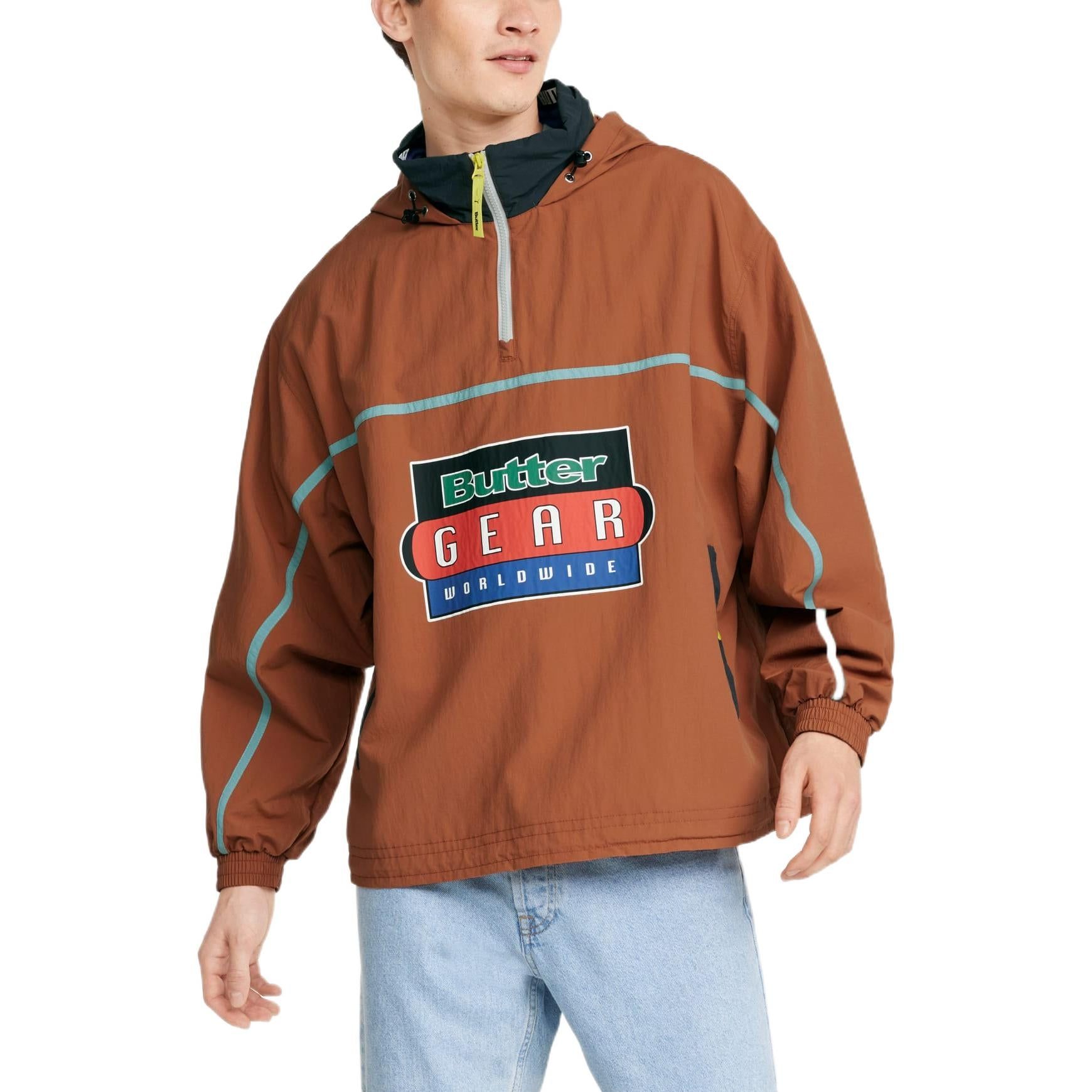 Puma X Butter Goods Lightweight Pop Over Top Half Zip Hoodie 'Brown' 534055-87 sold by KicksCrew product image thumbnail 4