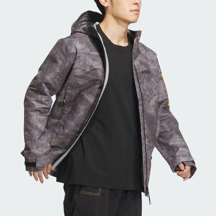 adidas x National Geographic Allover Print RAIN. RDY Jacket 'Silver Violet' IS9512 sold by KicksCrew product image thumbnail 4