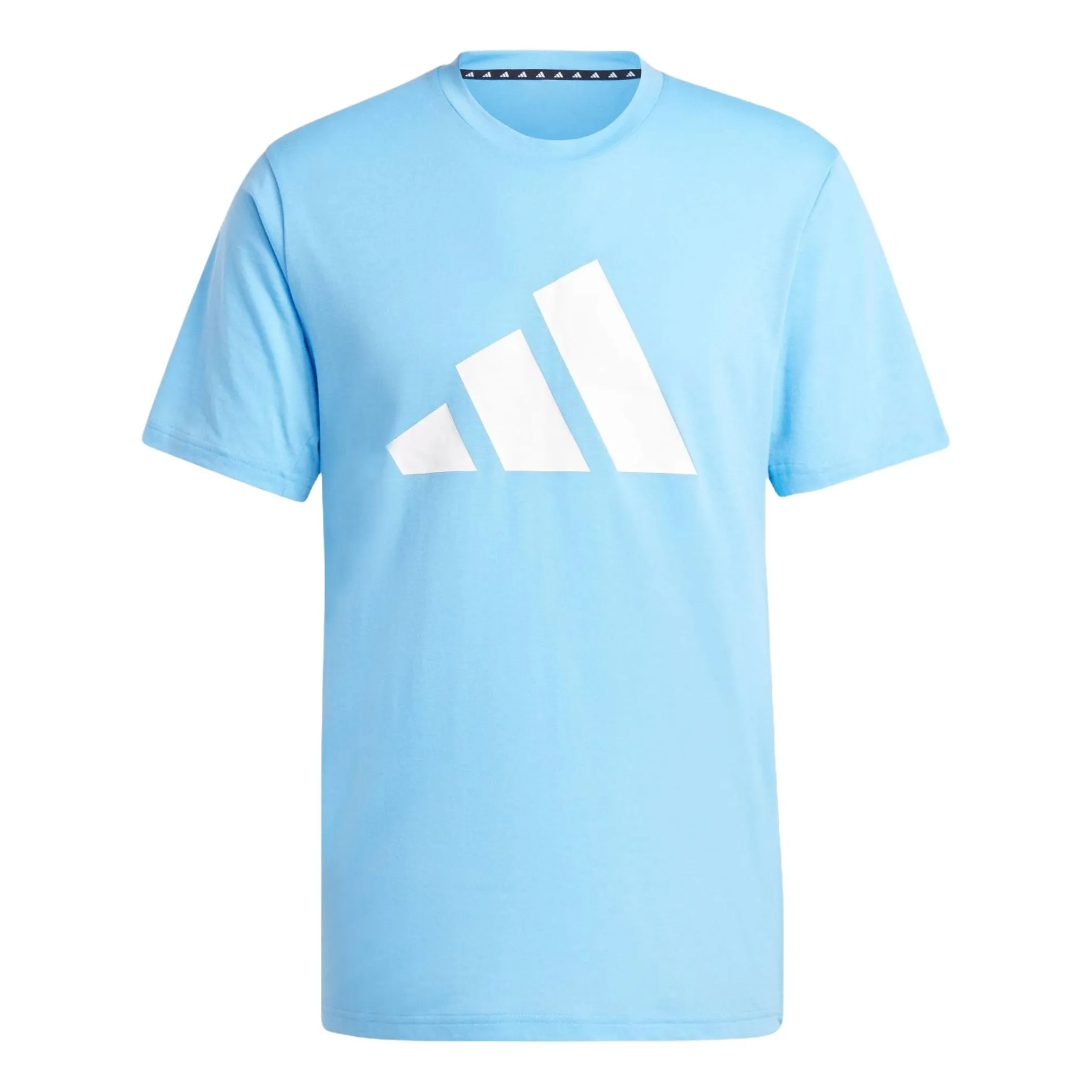 adidas Train Essentials Feelready Logo Training T-shirt Asia Sizing 'Light Blue White' IT5417 sold by KicksCrew