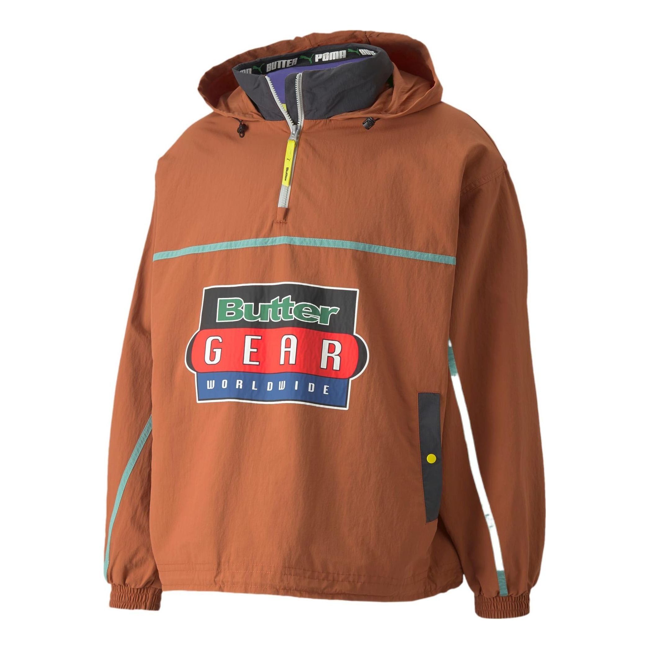 Puma X Butter Goods Lightweight Pop Over Top Half Zip Hoodie 'Brown' 534055-87 sold by KicksCrew