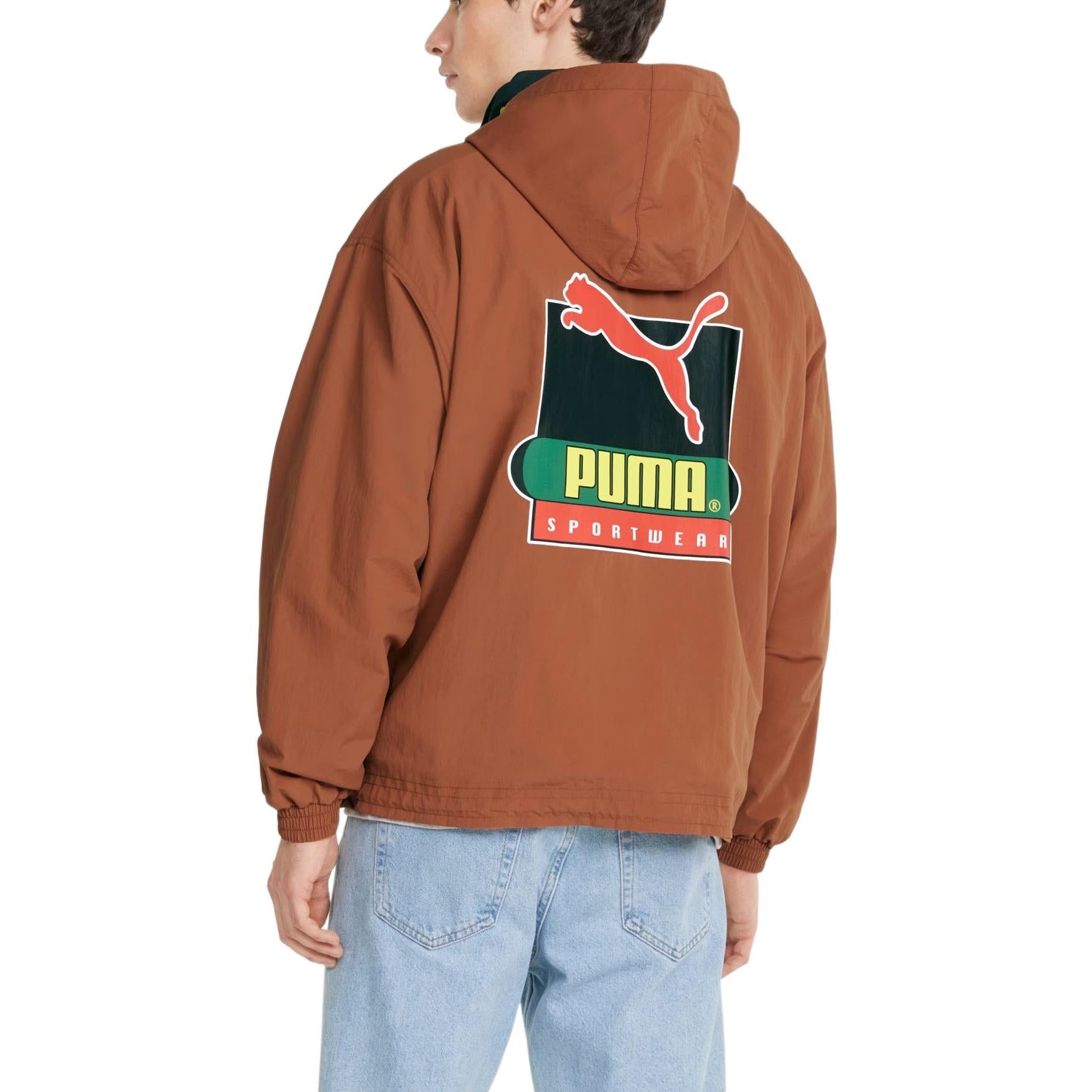 Puma X Butter Goods Lightweight Pop Over Top Half Zip Hoodie 'Brown' 534055-87 sold by KicksCrew product image thumbnail 5