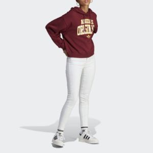 (WMNS) adidas Logo Hoodie 'Shadow Red' IC5990 sold by KicksCrew