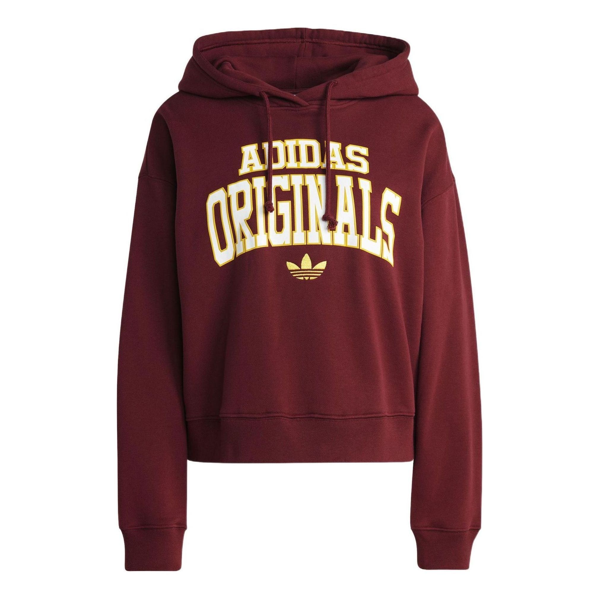 (WMNS) adidas Logo Hoodie 'Shadow Red' IC5990 sold by KicksCrew