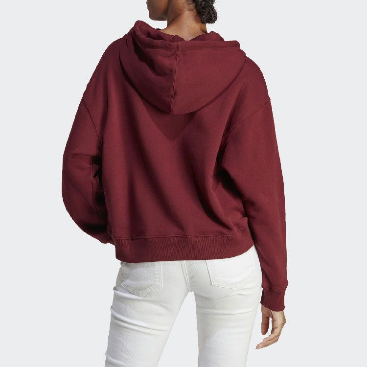 (WMNS) adidas Logo Hoodie 'Shadow Red' IC5990 sold by KicksCrew product image thumbnail 3