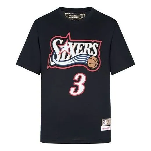 Mitchell & Ness x NBA Philadelphia 76ers T-shirt 'Allen Iverson 3' MNJYSS22-AIV sold by KicksCrew