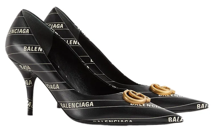 (WMNS) Balenciaga x Gucci The Hacker Project Knife Pumps 'Black' 680760-ULR00-1146 sold by KicksCrew product image thumbnail 3