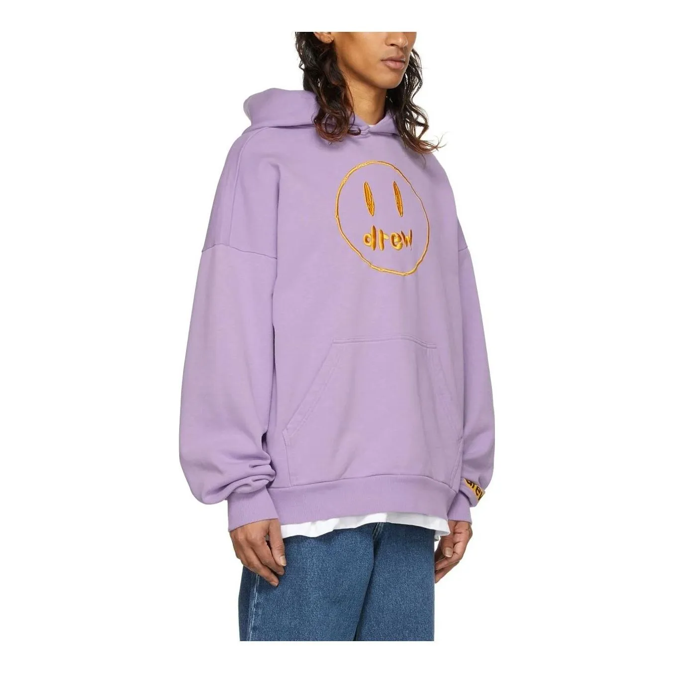 Drew House SSENSE Exclusive Painted Mascot Hoodie 'Lavender' 221454M202000 sold by KicksCrew product image thumbnail 3