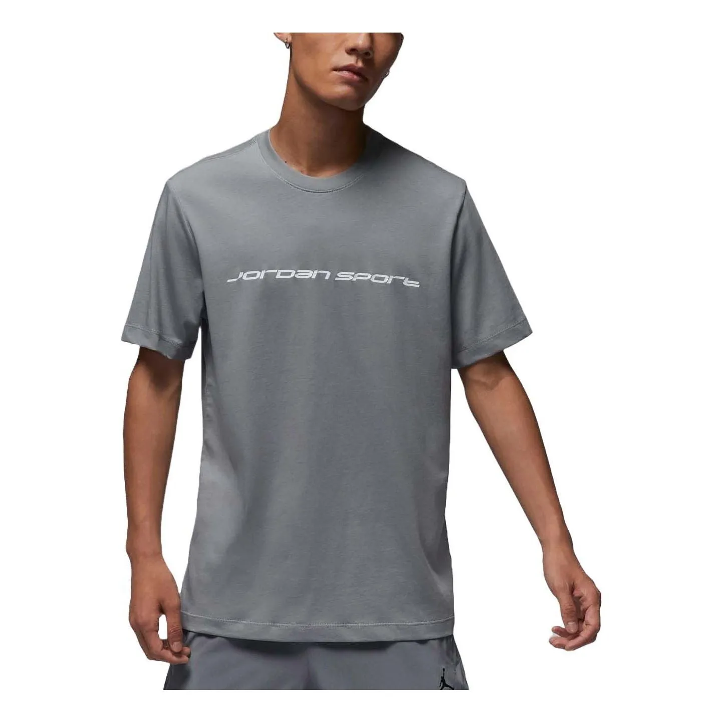 Air Jordan Sport Dri-FIT T-Shirt Asia Sizing 'Grey' FZ1932-073 sold by KicksCrew