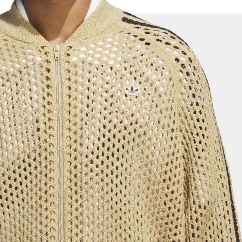 adidas x CLOT FW24 Crochet Track Jacket Asia Sizing 'Beige Tone' JF4270 sold by KicksCrew product image thumbnail 4