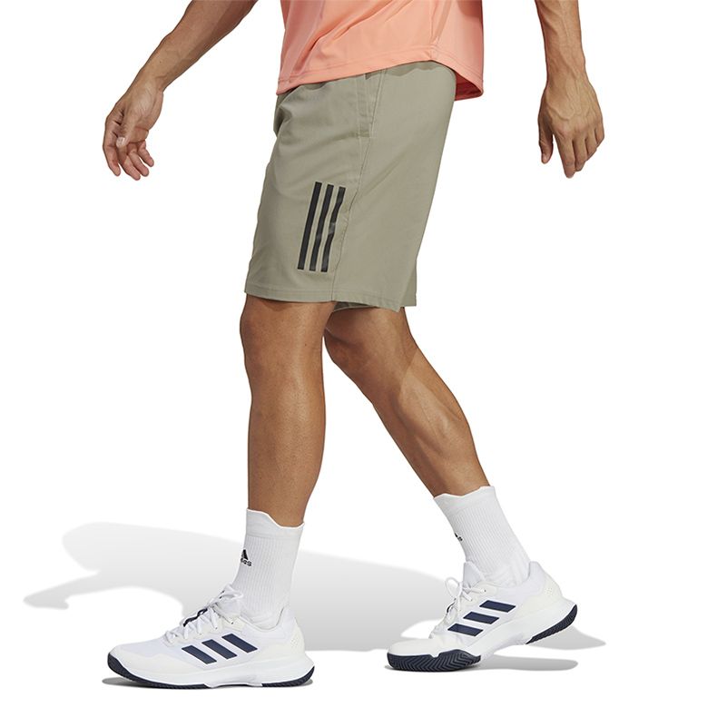 adidas Club 3-Stripes Tennis Shorts 'Silver Pebble' HT7167 sold by KicksCrew product image thumbnail 4