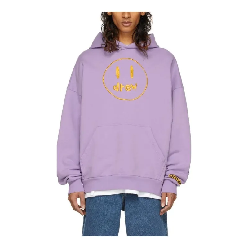 Drew House SSENSE Exclusive Painted Mascot Hoodie 'Lavender' 221454M202000 sold by KicksCrew