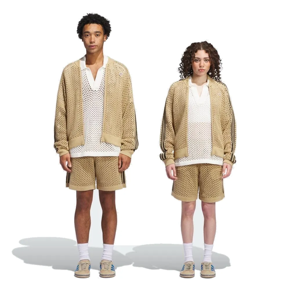 adidas x CLOT FW24 Crochet Track Jacket Asia Sizing 'Beige Tone' JF4270 sold by KicksCrew product image thumbnail 3