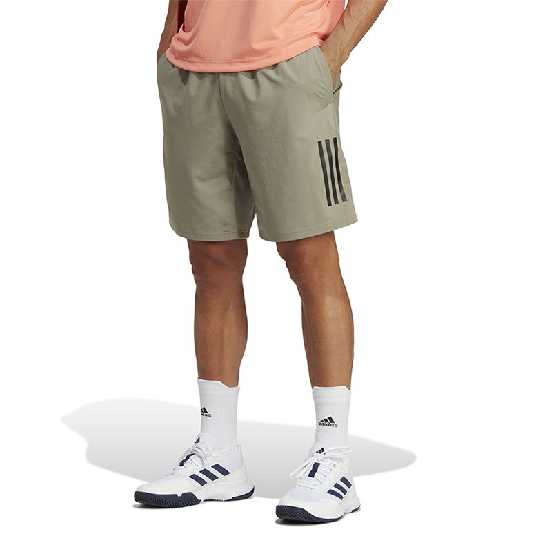 adidas Club 3-Stripes Tennis Shorts 'Silver Pebble' HT7167 sold by KicksCrew product image thumbnail 2