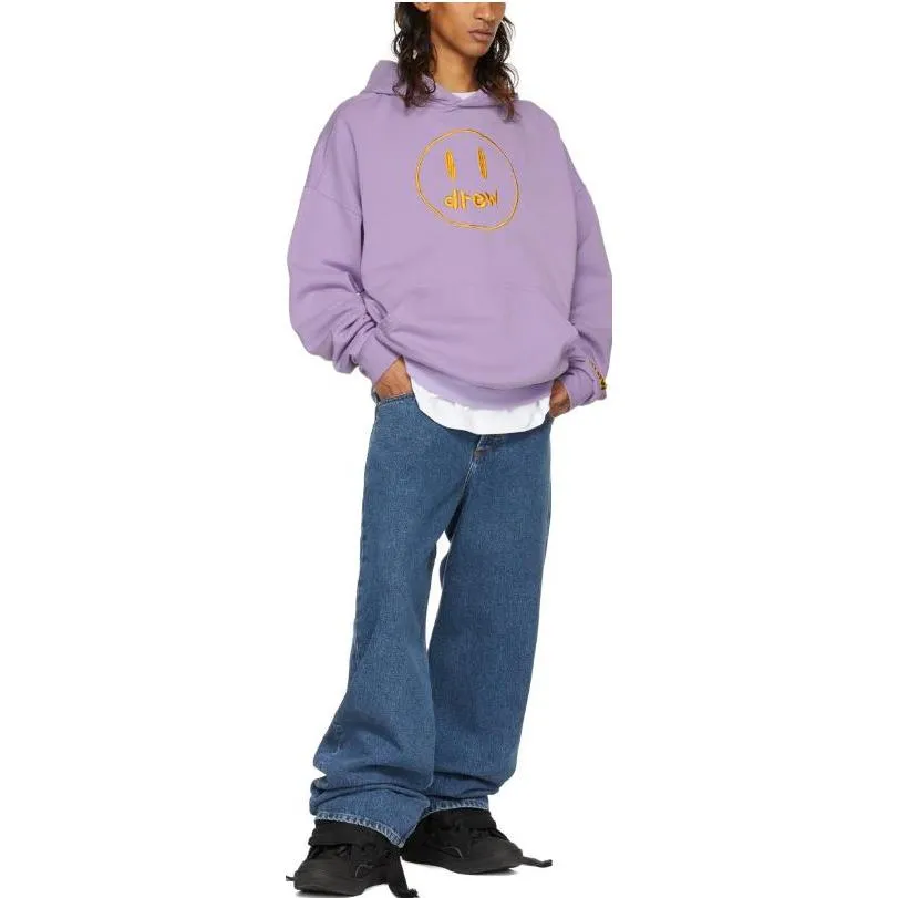 Drew House SSENSE Exclusive Painted Mascot Hoodie 'Lavender' 221454M202000 sold by KicksCrew product image thumbnail 4