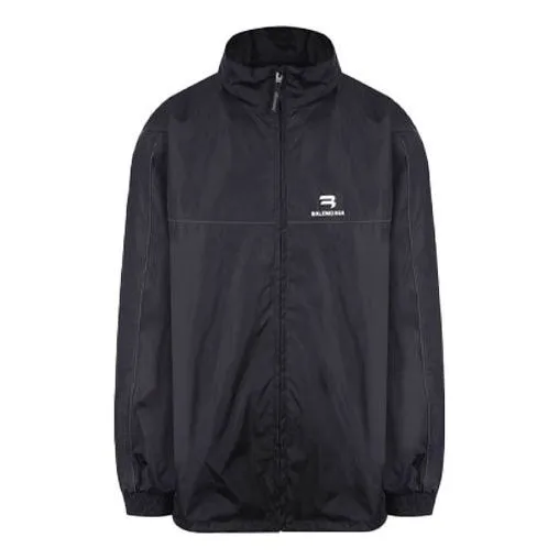 Balenciaga Sporty B Nylon Track Jacket 'Black' 663081TJOB91000 sold by KicksCrew