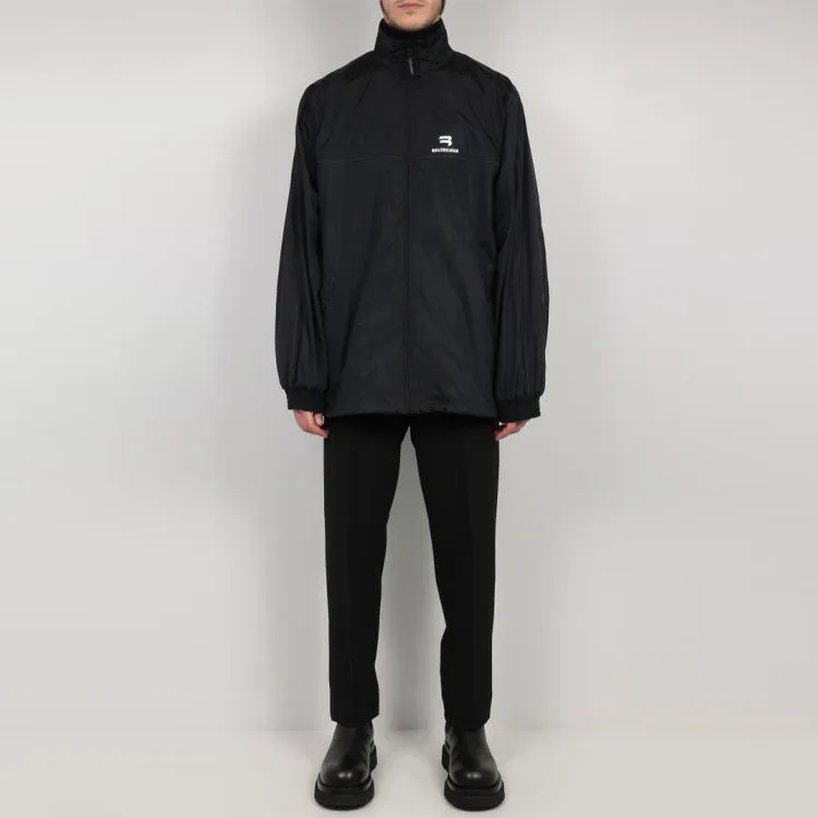 Balenciaga Sporty B Nylon Track Jacket 'Black' 663081TJOB91000 sold by KicksCrew product image thumbnail 3